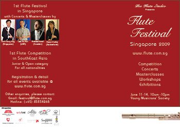 1st Flute Festival Singapore 2009 poster