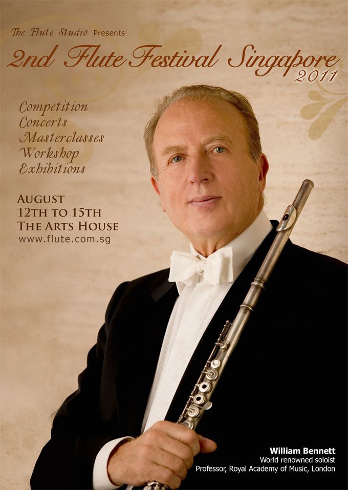 2nd Flute Festival Singapore 2011 poster