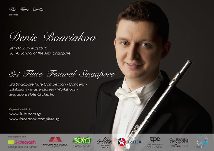3rd Flute Festival Singapore 2012 poster
