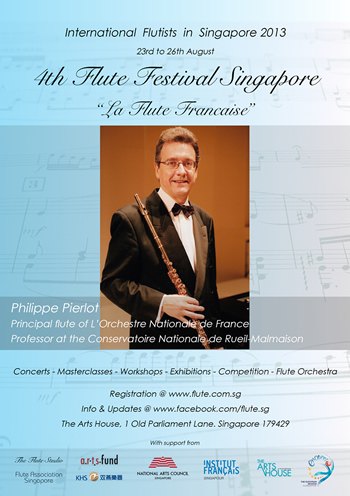 4th Flute Festival Singapore 2013 — La Flute Francaise poster