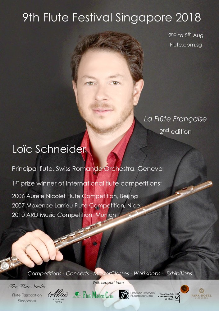 9th Flute Festival Singapore 2018 poster