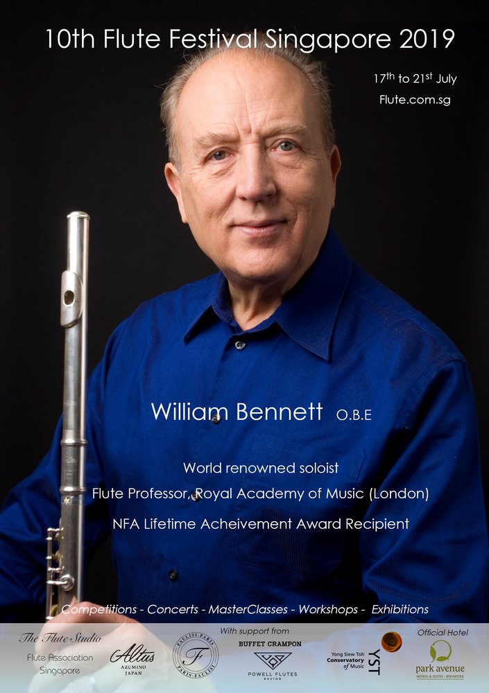 10th Flute Festival Singapore 2019 poster