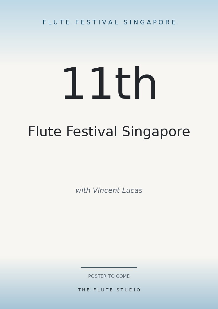 11th Flute Festival Singapore poster