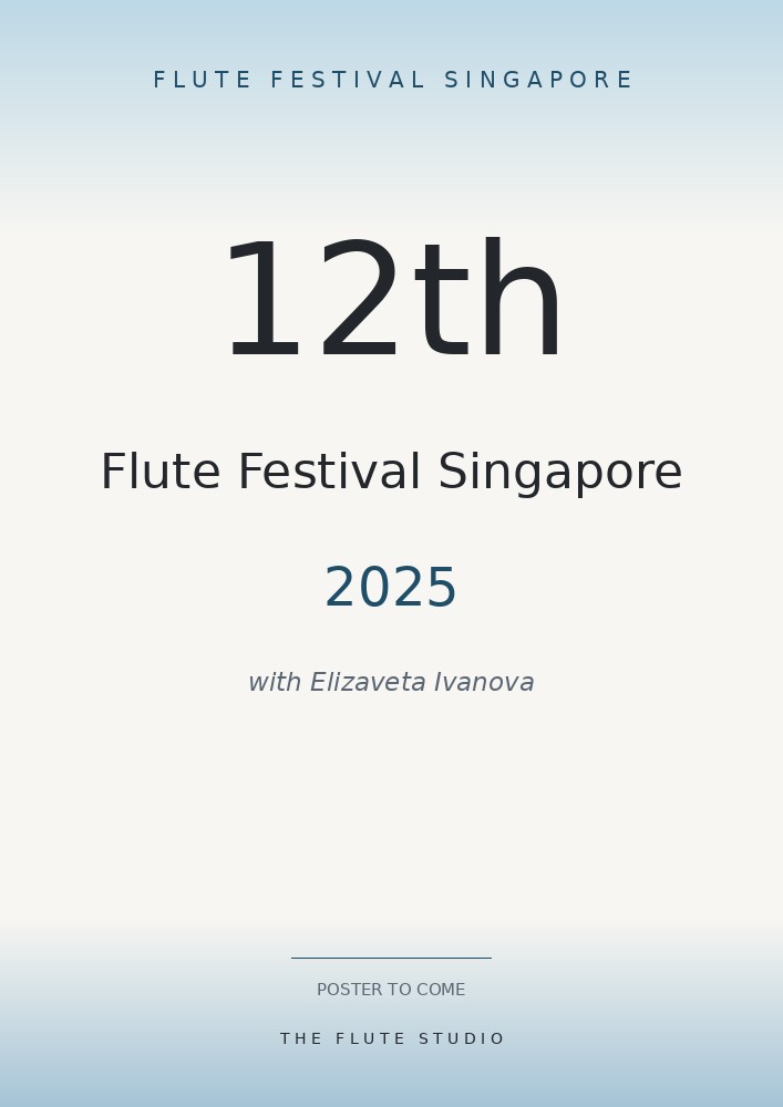 12th Flute Festival Singapore 2025 poster